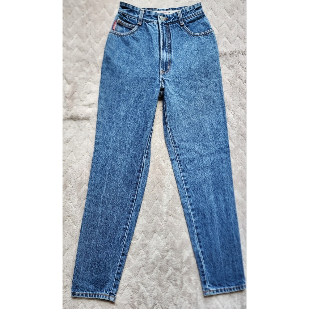 Vintage 90s Bongo High Waisted Mom Jeans Medium Wash Blue Womens Size 1 USA Made - Picture 3 of 12